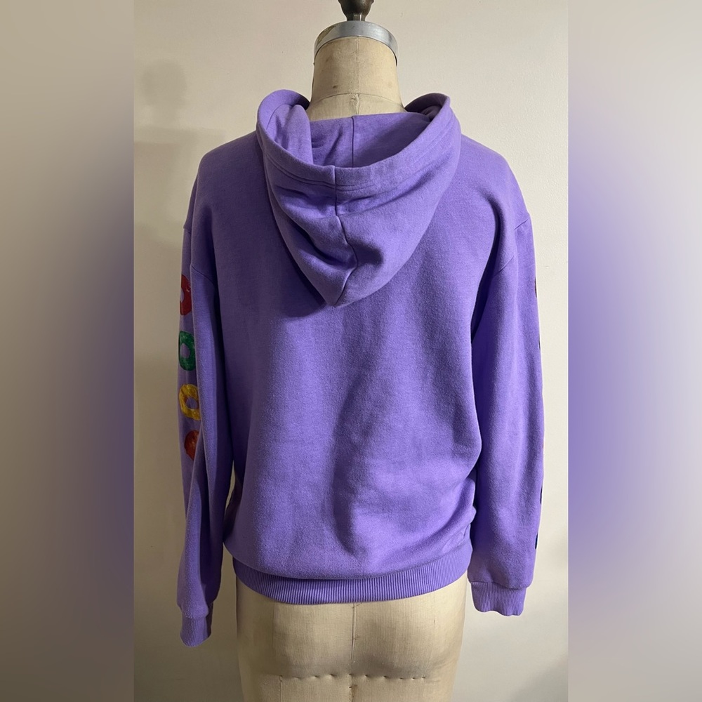 Kellogg's Sweatshirt Purple Fruit Loops Long Sleeve Hoodie Size Medium - Picture 5 of 9